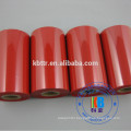 Best quality TTR thermal transfer ribbon resin polyester sticker printing red color barcode printer ribbon